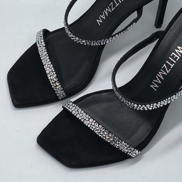 Stuart Weitzman Suede Embellished Sandals size 9 - Picture 5 of 10